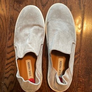 Steve madden grey slip on sneakers size 10